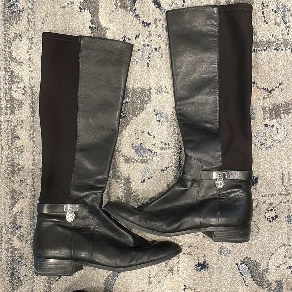 Michael Kors knee high leather boots